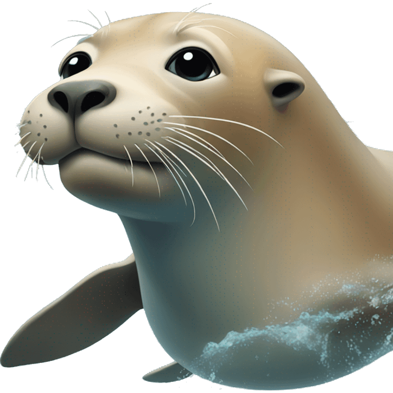 Sea lion swimmning emoji