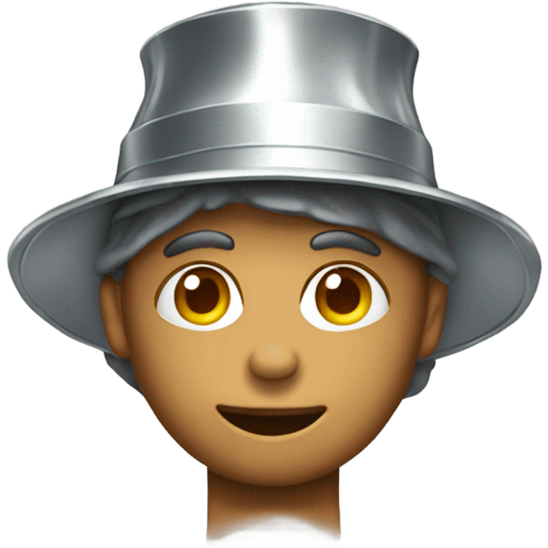 Person wearing Tin foil hat emoji