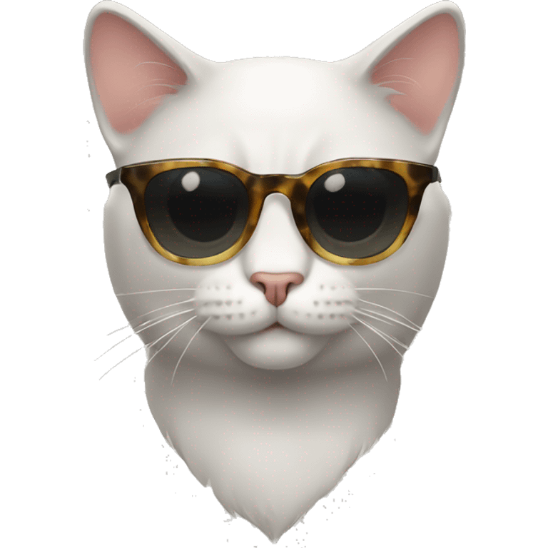 Cat with sunglasses prile emoji