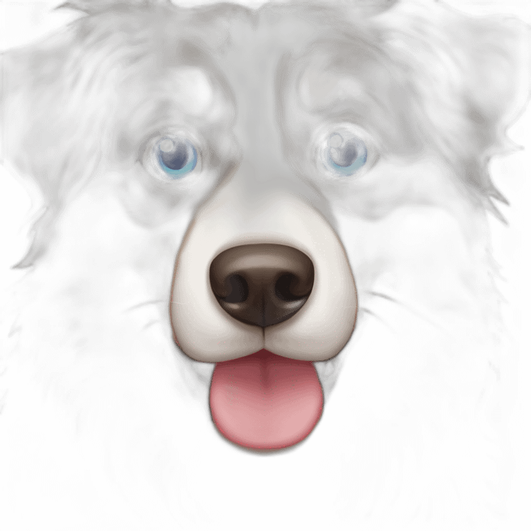 Australian shepherd with blue eyes emoji