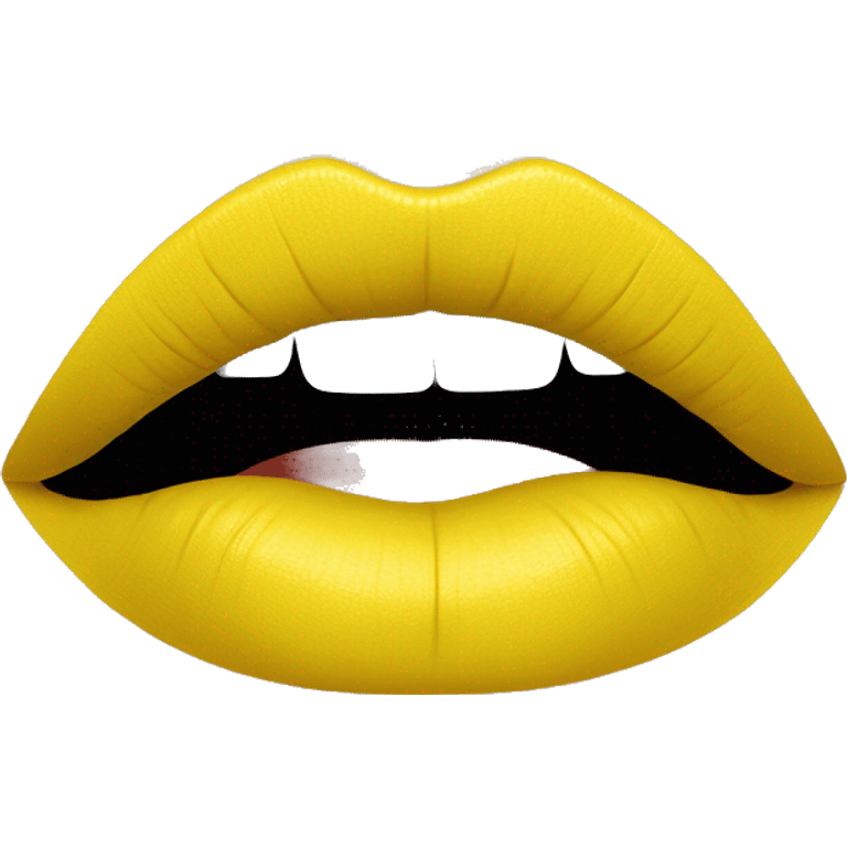 yellow lips emoji