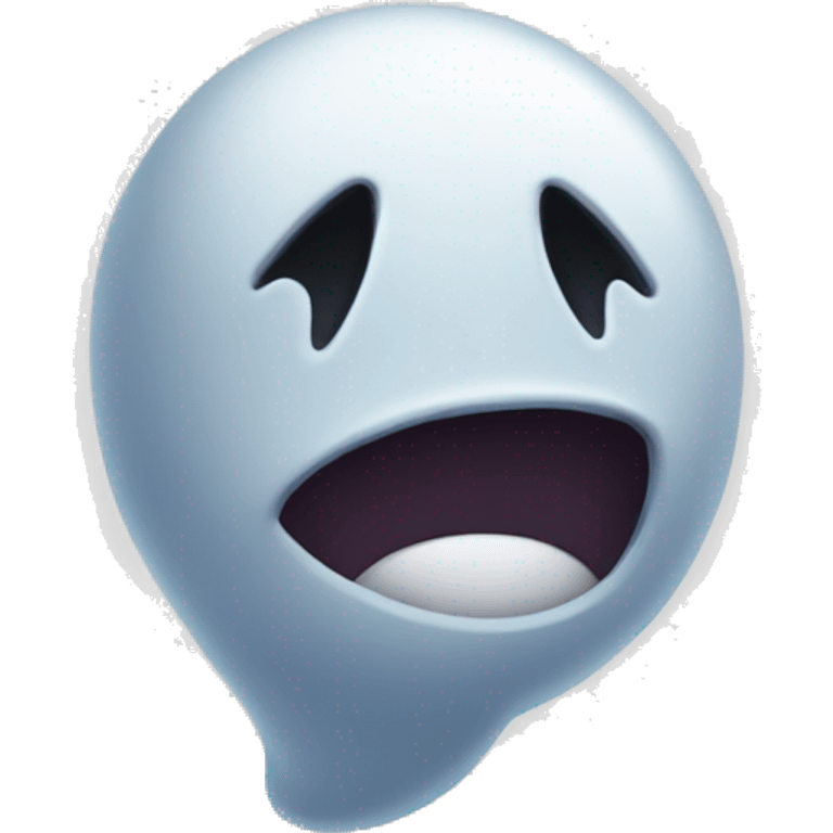 Fantasma con un mundo emoji