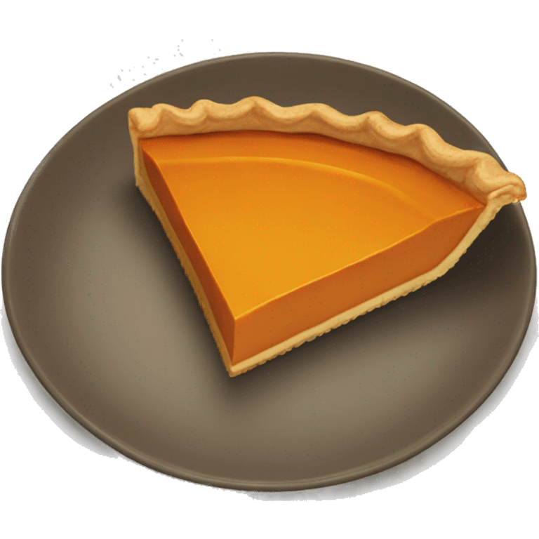 Pumpkin pie slice emoji