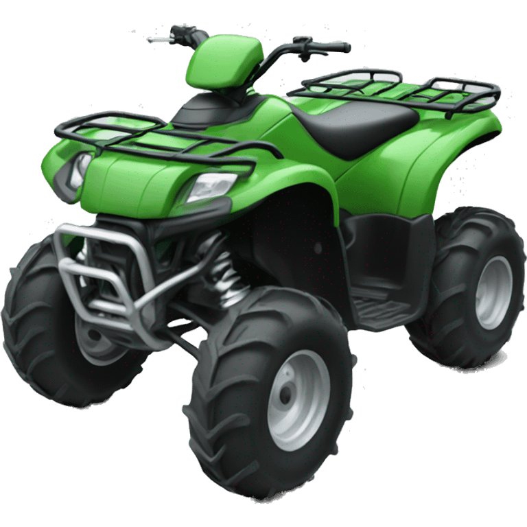 Realistic green motor outdoor atv  emoji