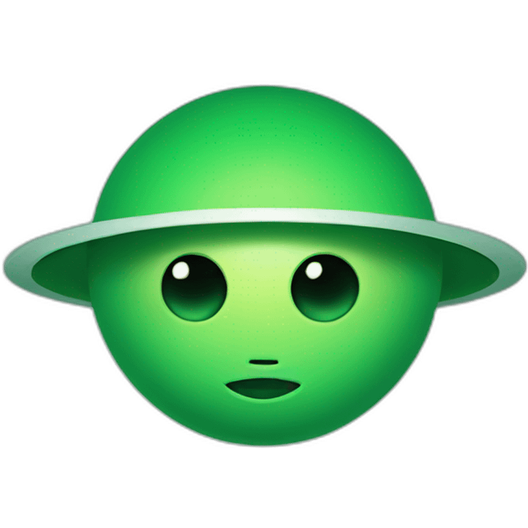 green saturn emoji