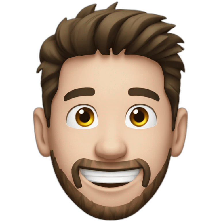 messi happy emoji