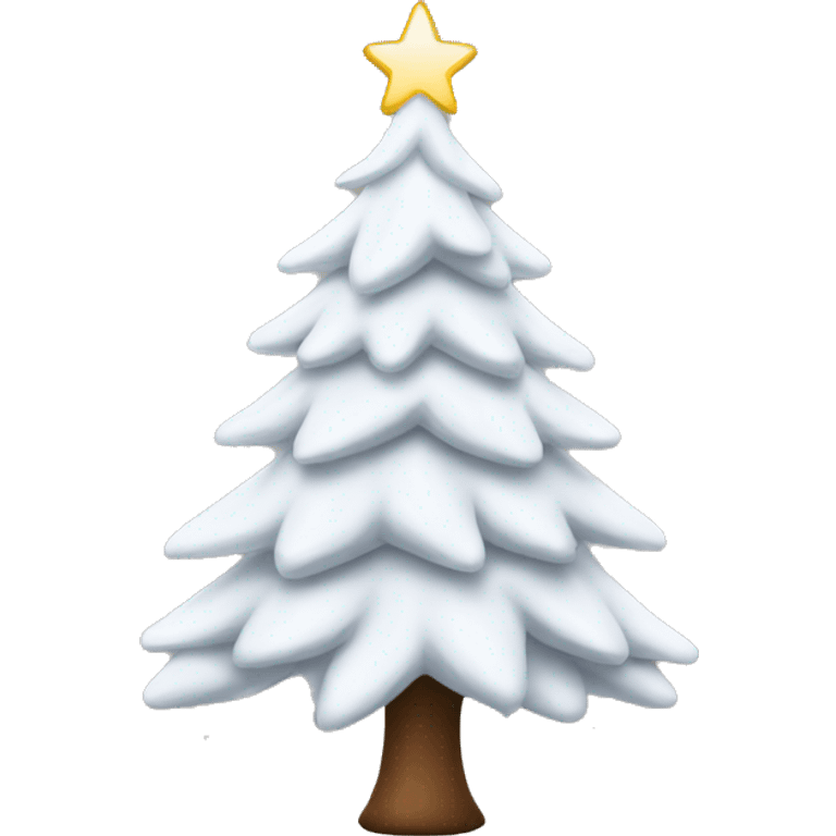 White Christmas tree emoji