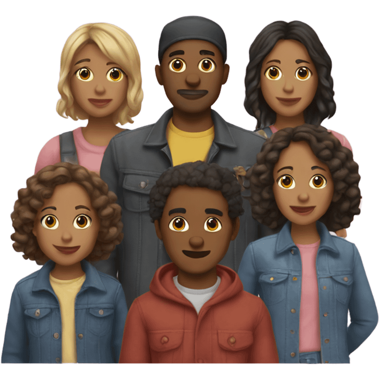 One brothers and five sisters emoji