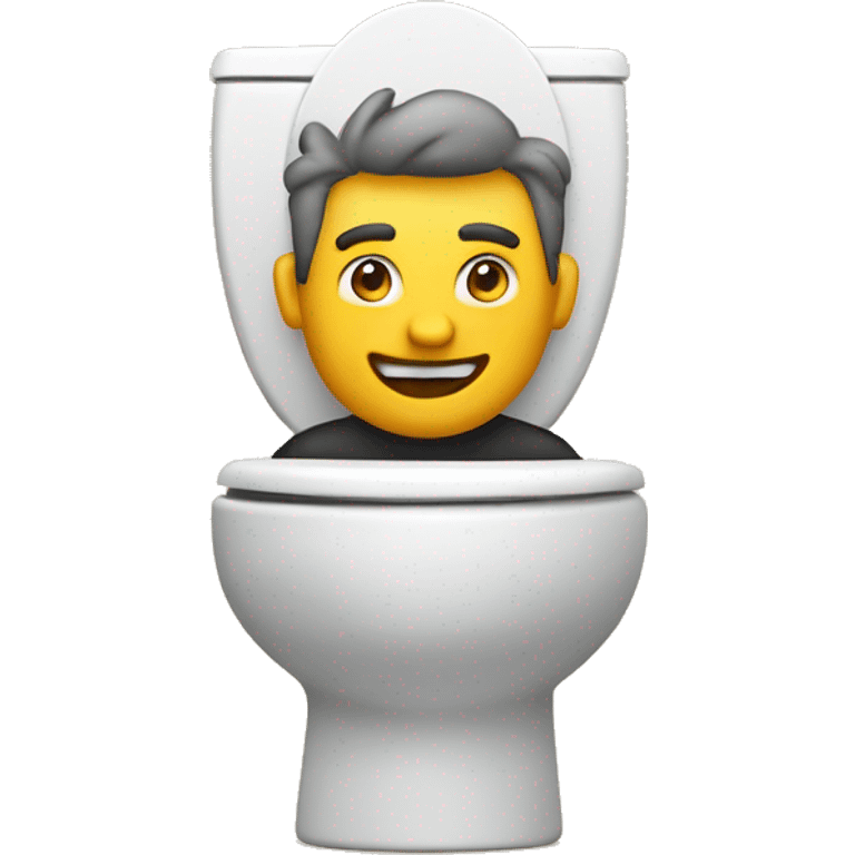 toilet with guy inside emoji