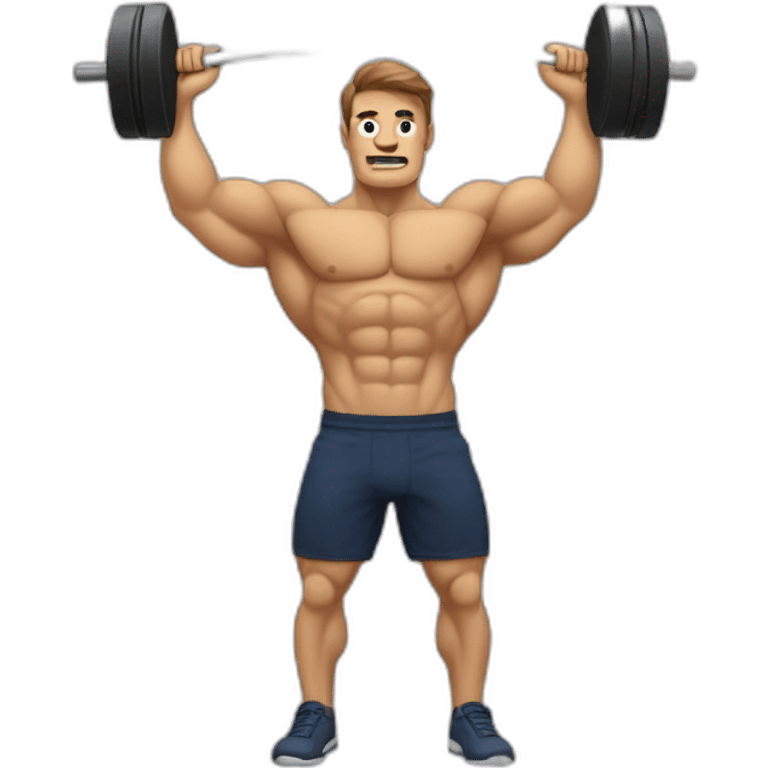 muscu avec des haltères emoji