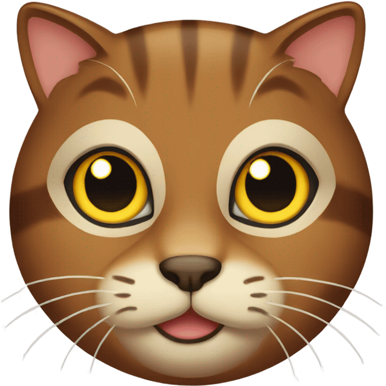 Brown cat emoji