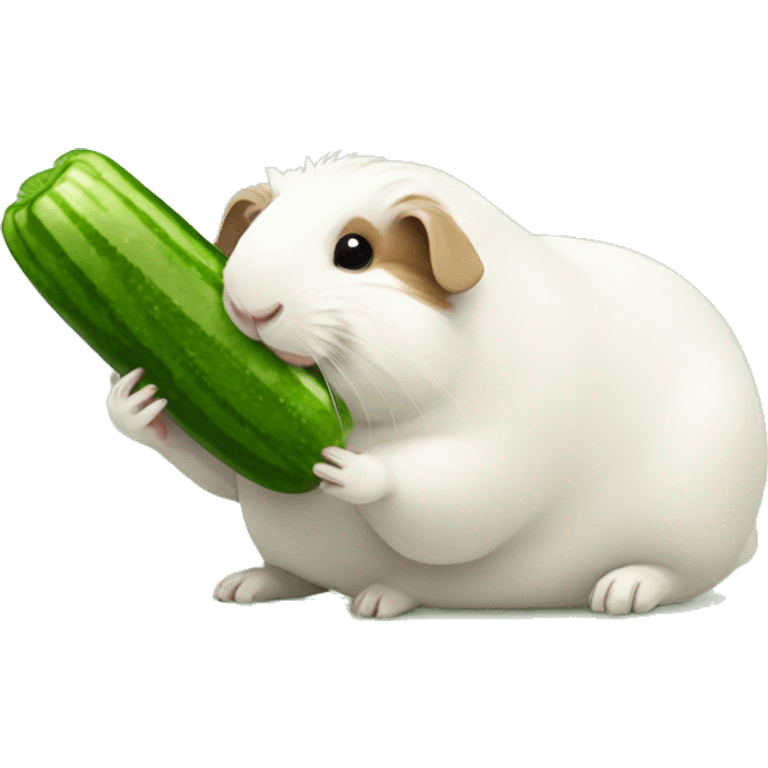 Guineapig eating cucumber emoji