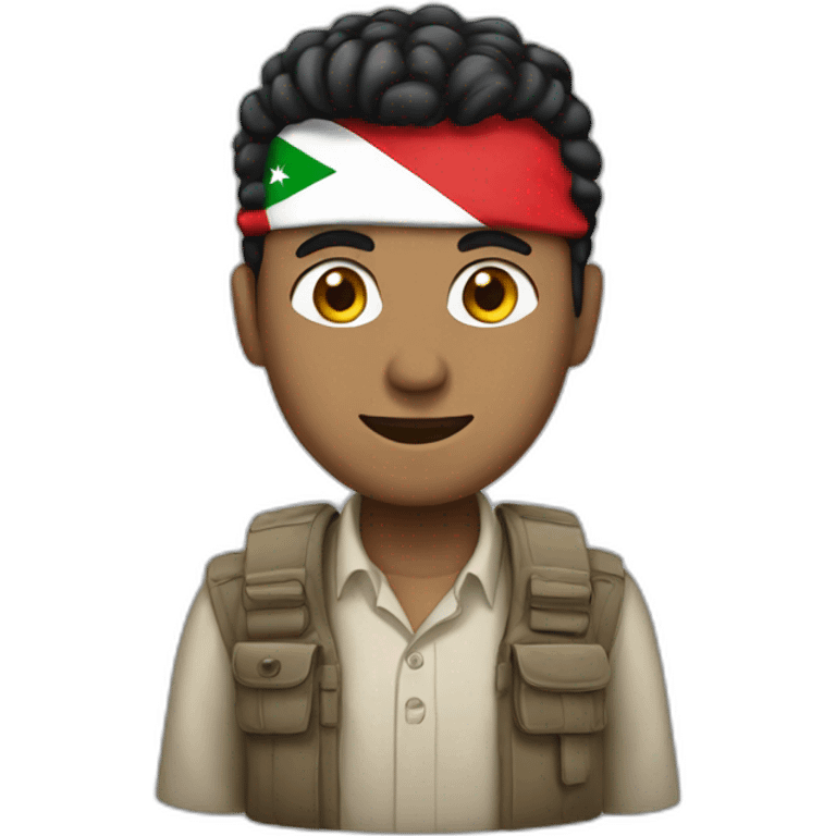 Man with Yemen flag emoji