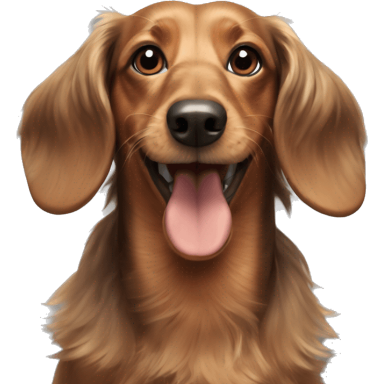 Rough-haired dachshund  emoji