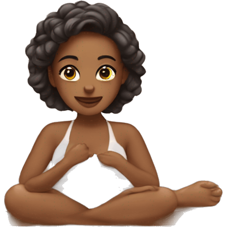 awsthetic girl at spa emoji