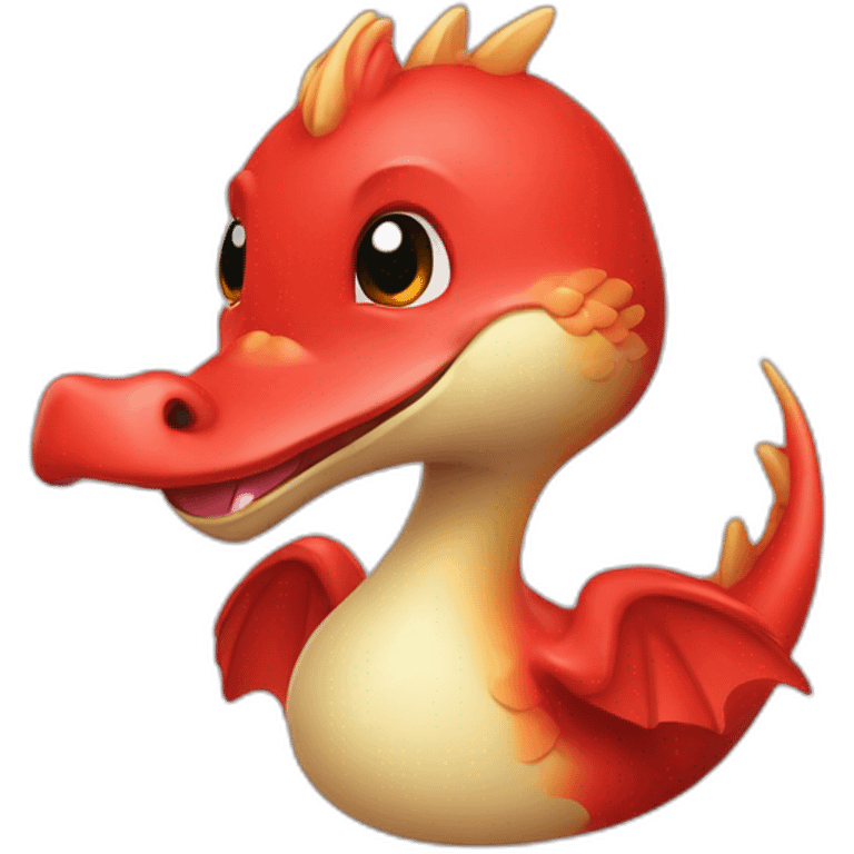 litle dragon red 2d like telegram duck emoji