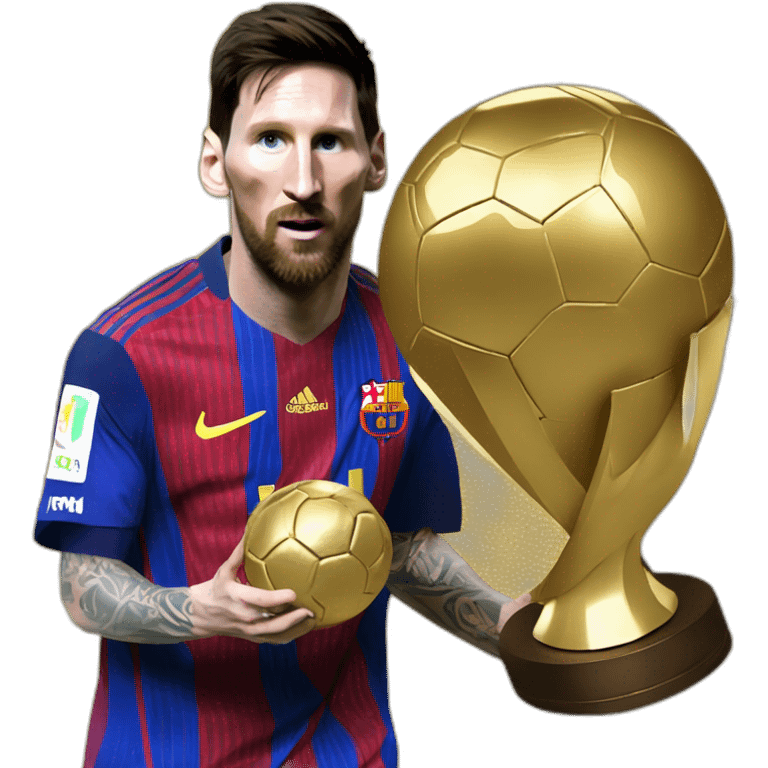 messi robbing a ballond d'or emoji