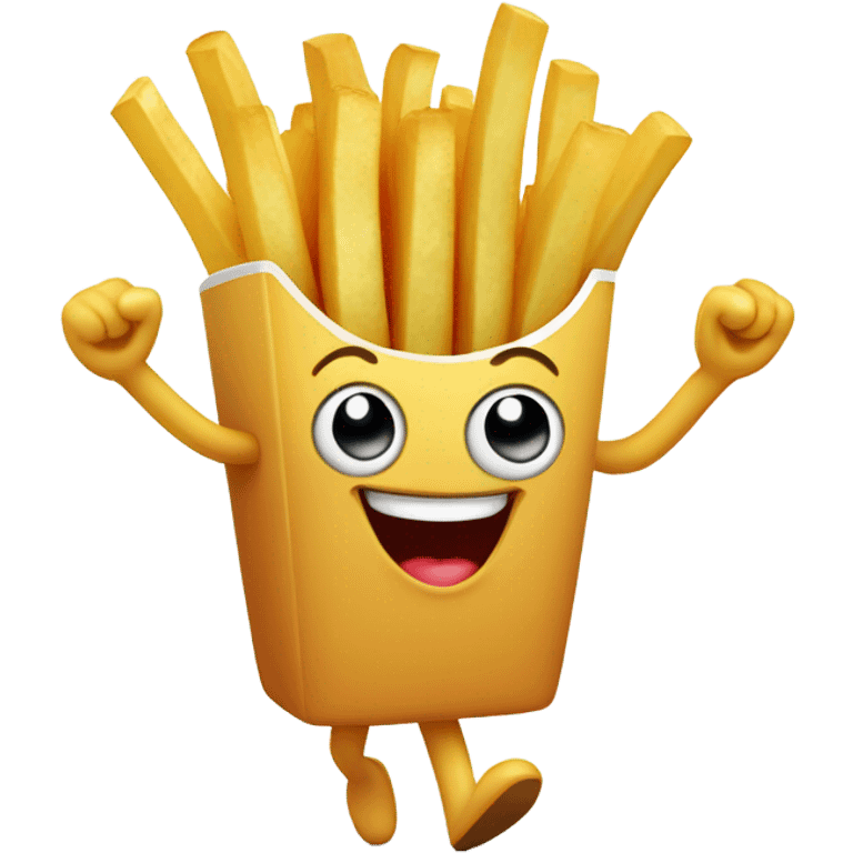 french fries dancing  emoji