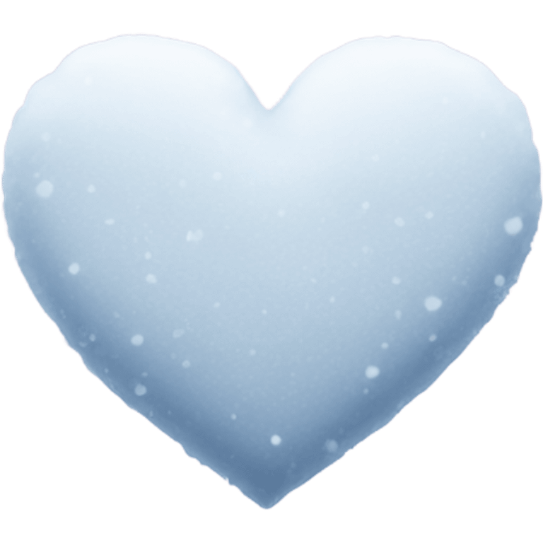 Snowy heart emoji