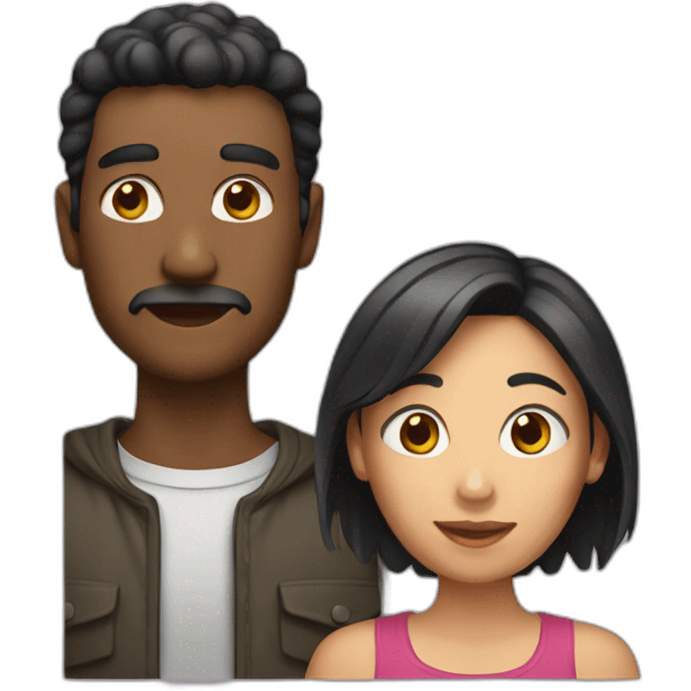 male and woman mixed emoji