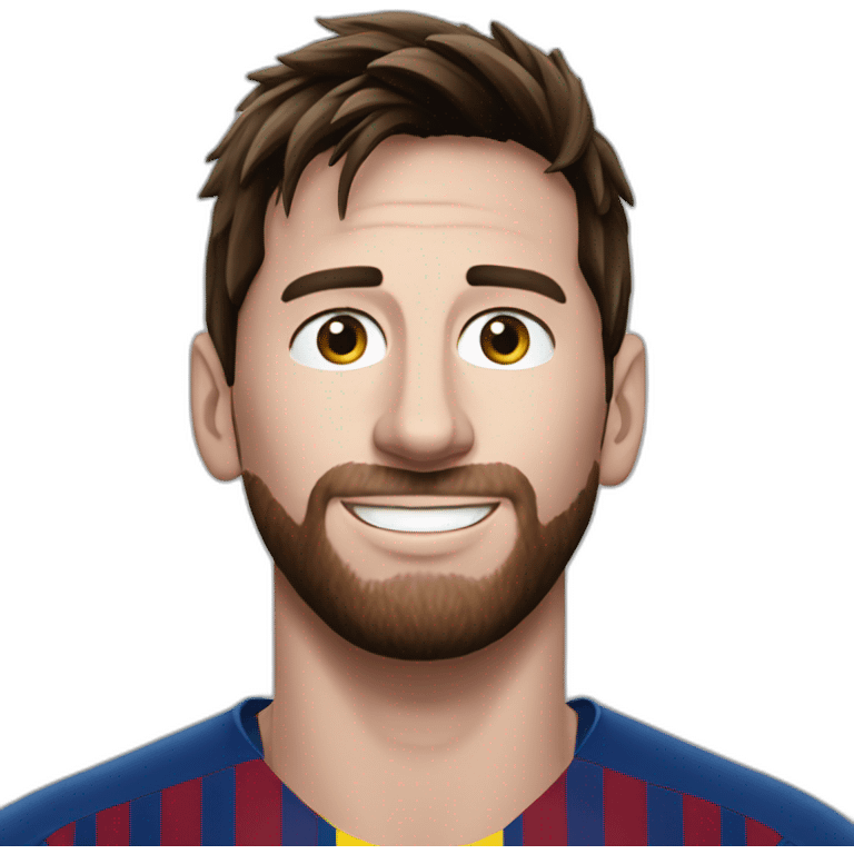 Messi qui lance un chat emoji