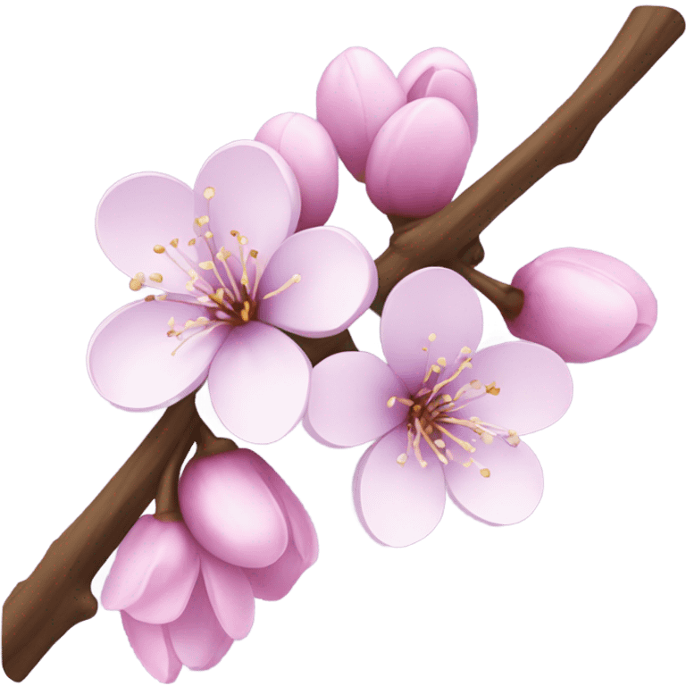 Cherry blossom in light purple  emoji