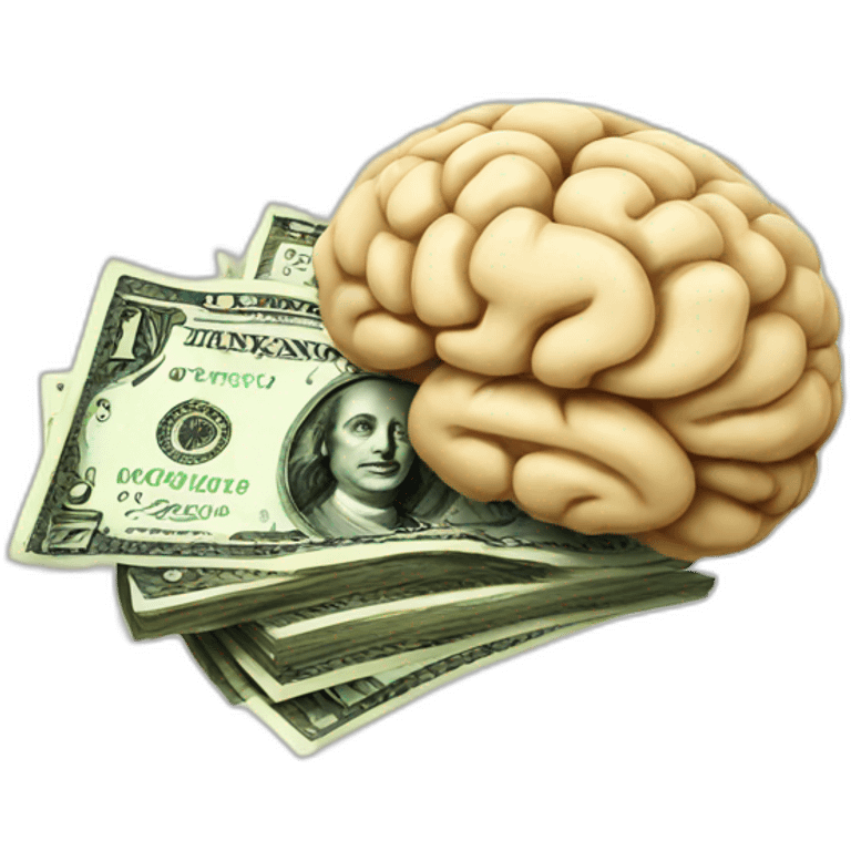 Money and brain  emoji