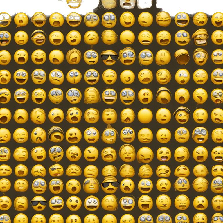 Classic yellow emoji: classic yellow emoji face, representing their head being in a million different places emoji