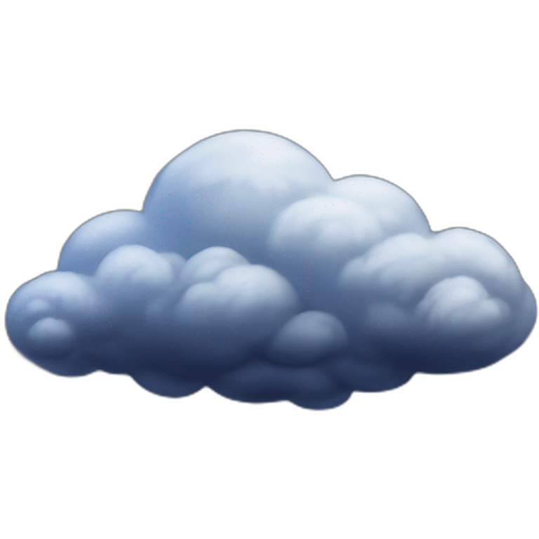 Nuage sur espace emoji