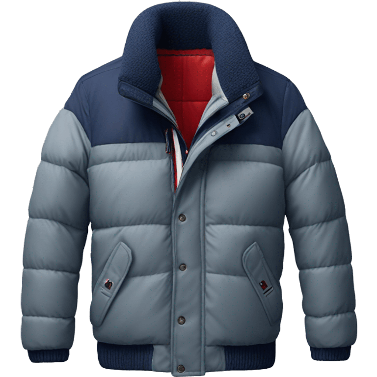 photorealistic tommy hilfiger winter jacket emoji