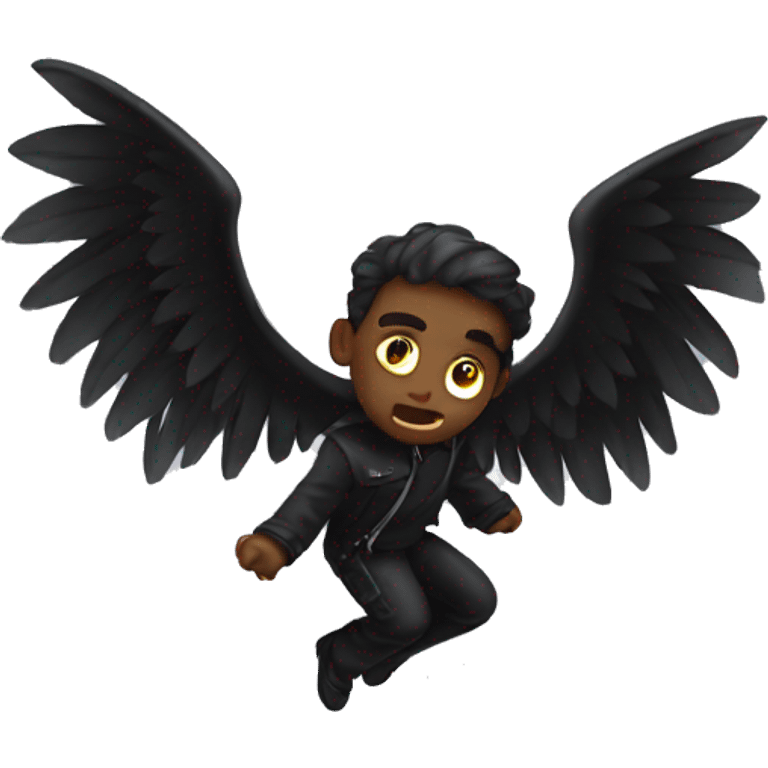 falling dark angel emoji