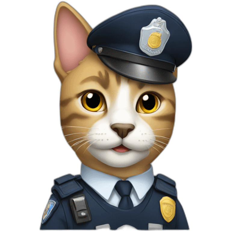 Police cat emoji