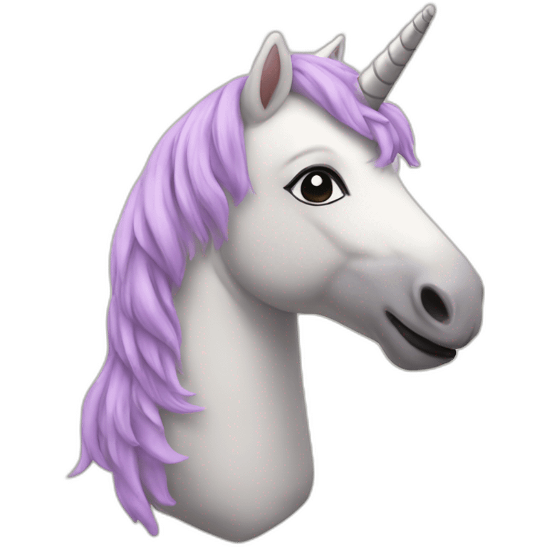 A stuffed unicorn soft toy emoji