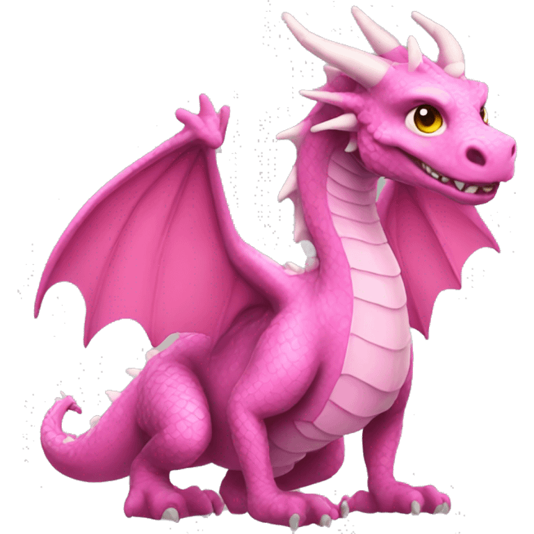 Pink dragon emoji