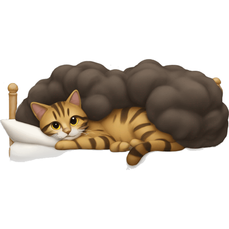 Chat sur le lit  emoji