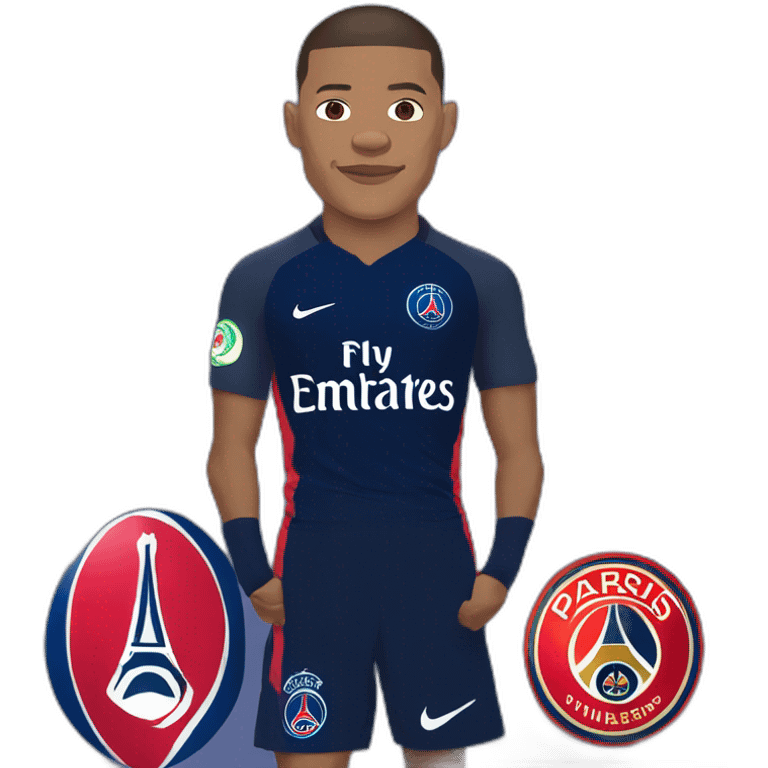 Kylian Mbappé avec Psg emoji