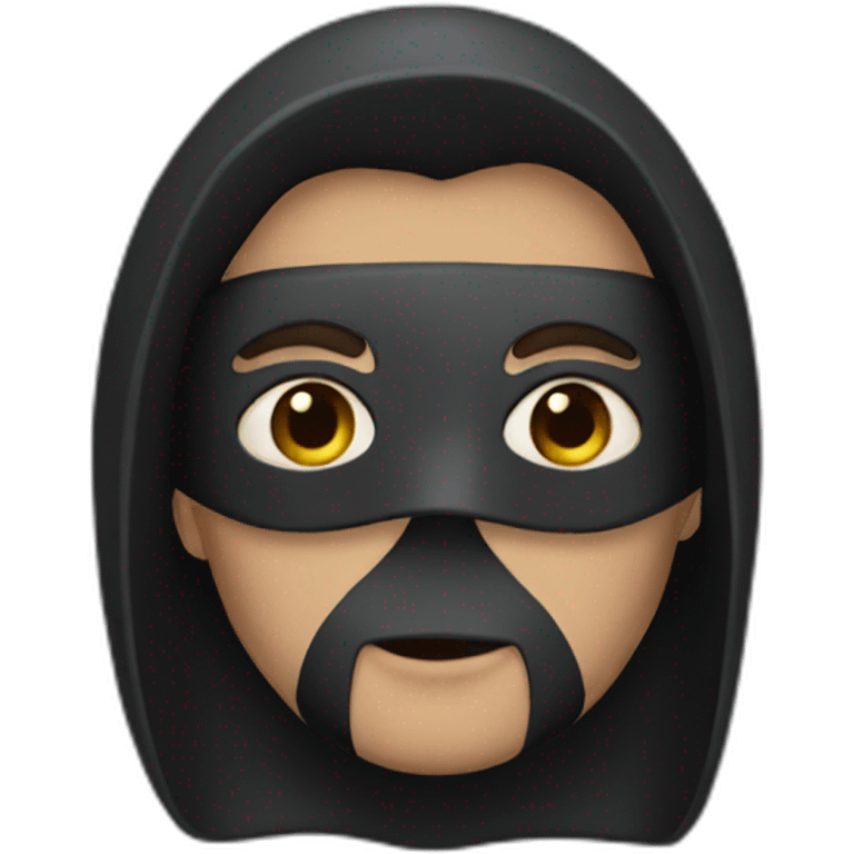 guy with dark mask emoji