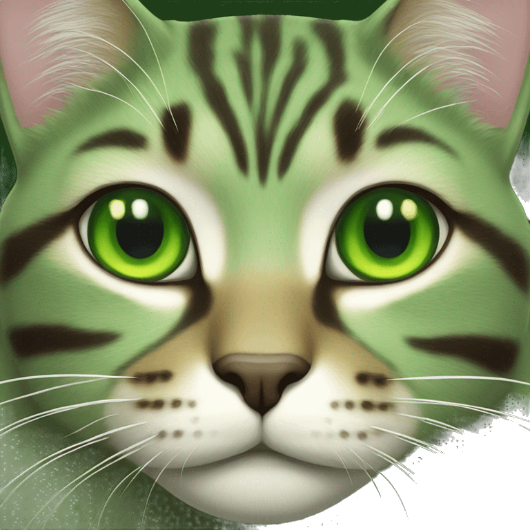 green cat emoji