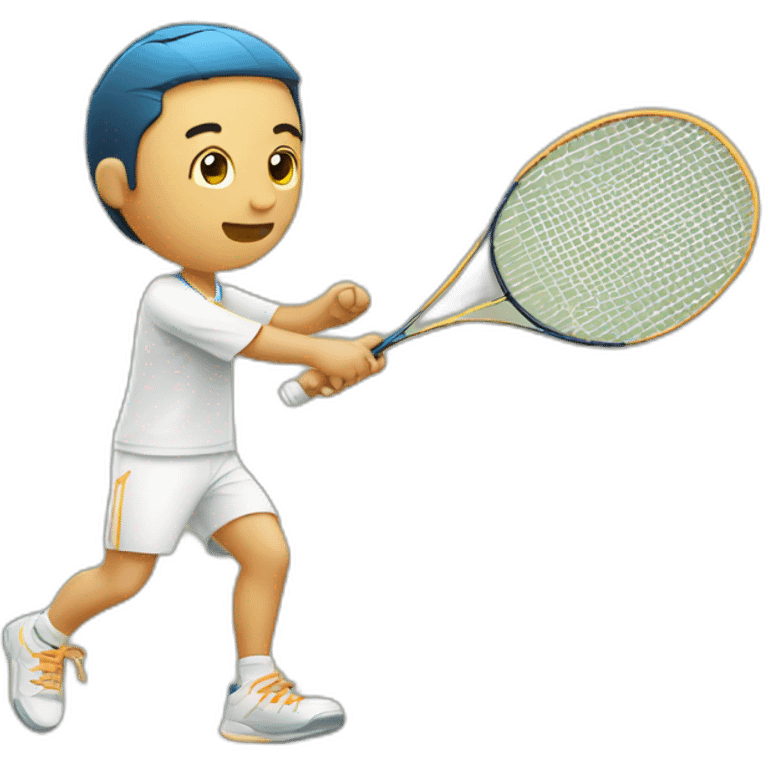 Badminton man emoji