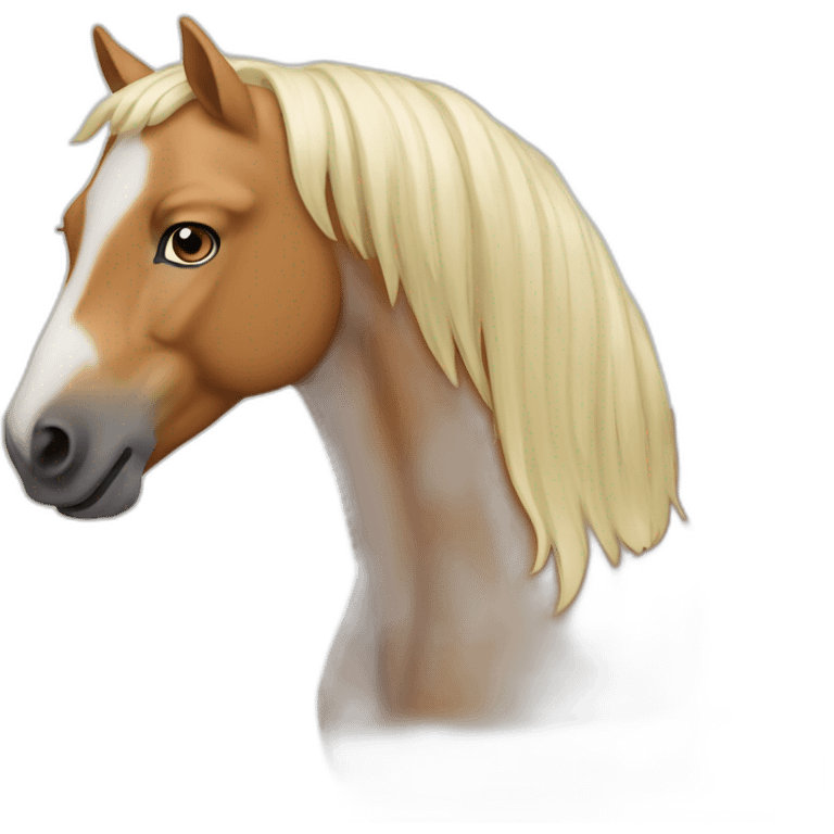 Le cheval Palomino emoji