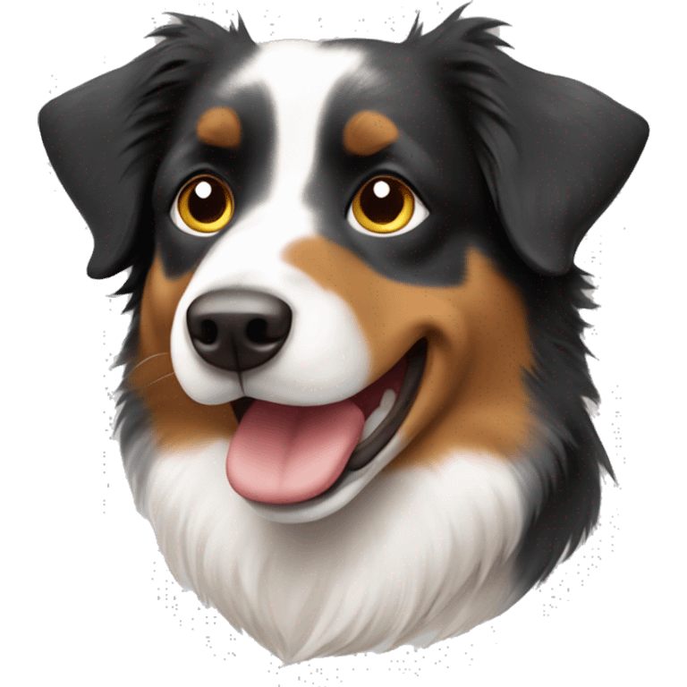 Australian shepherd tricolor  emoji