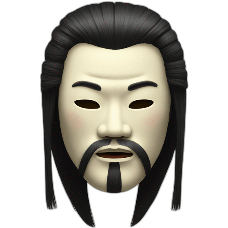 noh-mask-longhair-japanese-kimono-massive-man emoji