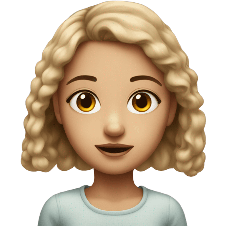 realistic portrait of girl emoji