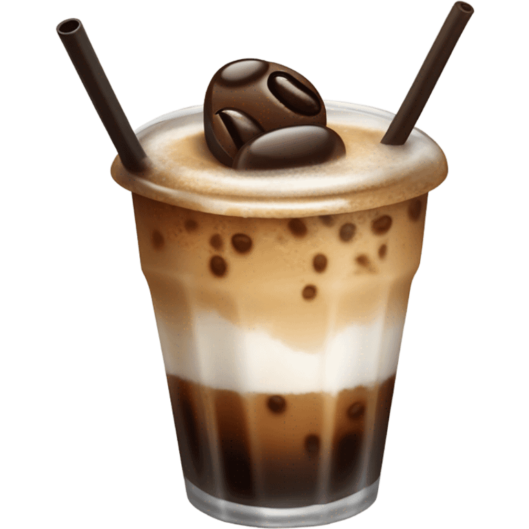 Ice coffee emoji