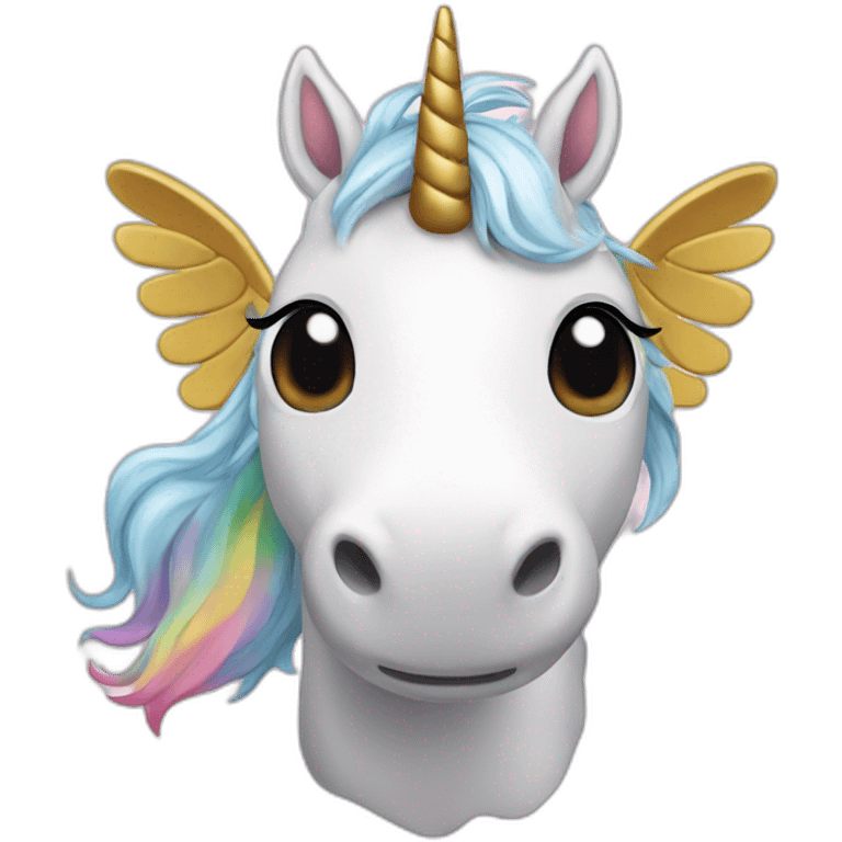 Unicorn with wings emoji