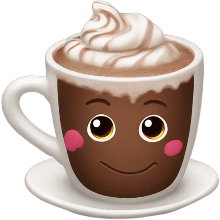 Whimsical hot chocolate  emoji