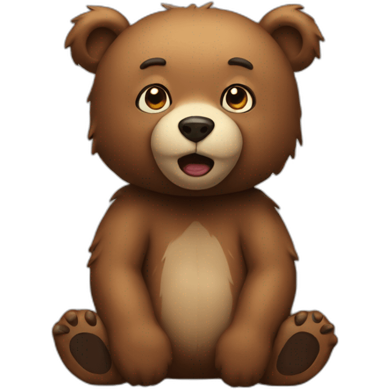 Bear-ill emoji