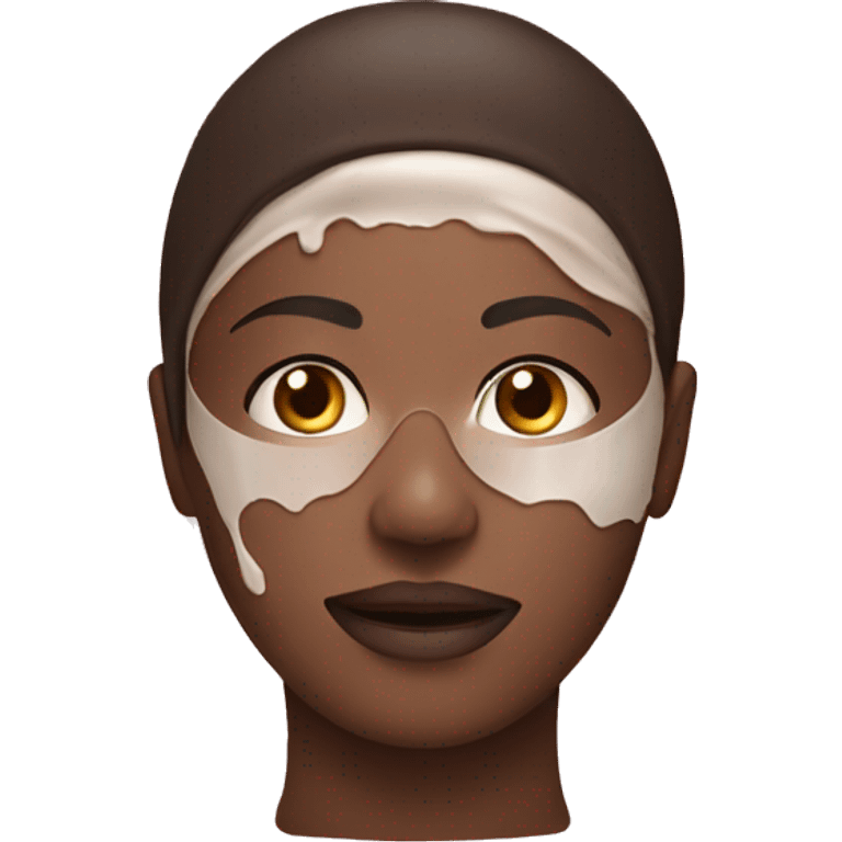 Skin care mask emoji