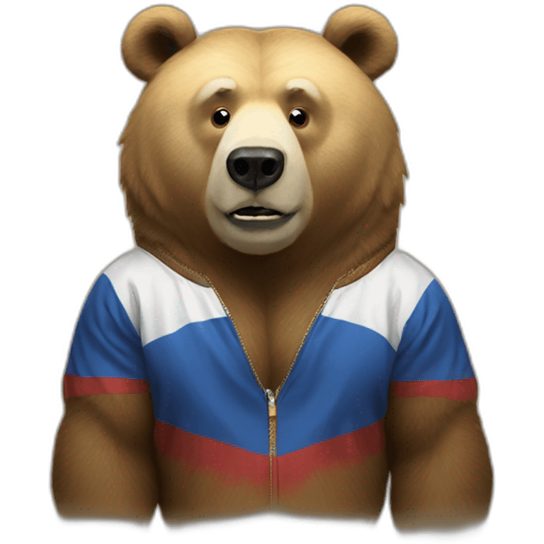 Putin on a bear emoji