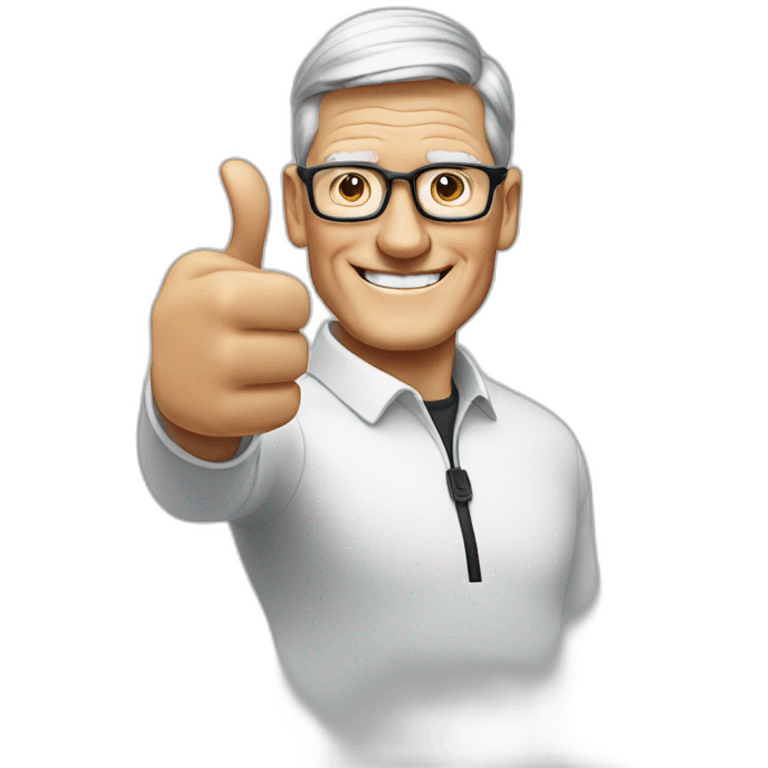 tim cook thumbs up emoji